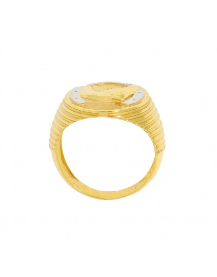 Anel de cavalo masculino em ouro 18k - 0018606 Anel de cavalo masculino em ouro 18k - 0018606